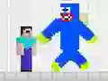 Spel Noob tegen Blauwe Monster online Spel Noob tegen Blauwe Monster online