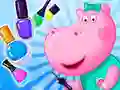 Spel Hippopotamus Manicure Salon online Spel Hippopotamus Manicure Salon online
