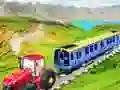 Spel Geketende tractor die trein trekt online Spel Geketende tractor die trein trekt online