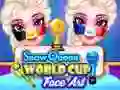 Spel Sneeuwkoningin Wereldbeker Gezichtskunst online Spel Sneeuwkoningin Wereldbeker Gezichtskunst online