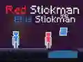 Spel Rode Stickman en Blauwe Stickman online Spel Rode Stickman en Blauwe Stickman online