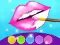 Spel Glitter Lippen Kleurspel online Spel Glitter Lippen Kleurspel online