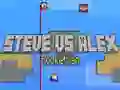 Spel Steve tegen Alex: Raketeman online