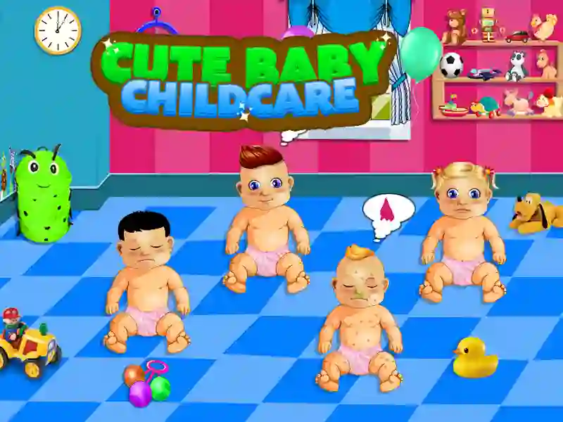 Spel Schattige baby kinderopvang online