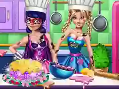 Spel Superhelden Kookwedstrijd online Spel Superhelden Kookwedstrijd online