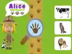 Spel Wereld van Alice Voetafdrukken online