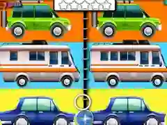 Spel Cartoon Auto's Zoek de Verschillen online