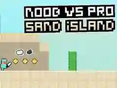Spel Noob vs Pro: Zand Eiland online Spel Noob vs Pro: Zand Eiland online