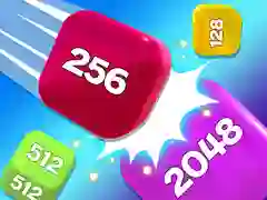 Spel Kettingenkubus 2048 3D Samenspel online