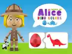 Spel Wereld van Alice Dino Kleuren online Spel Wereld van Alice Dino Kleuren online