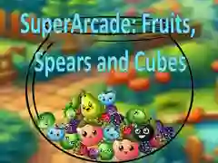 Spel SuperArcade: Fruit, Speren en Blokken online