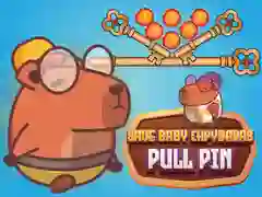 Spel Red de baby capibara's Pull Pin online Spel Red de baby capibara's Pull Pin online