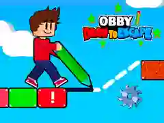 Spel Obby Teken om te Ontsnappen online Spel Obby Teken om te Ontsnappen online