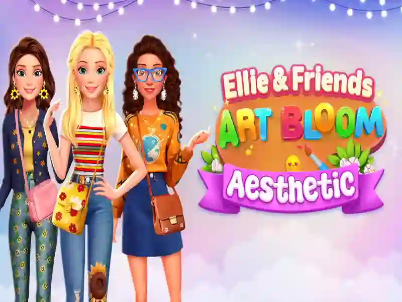 Spel Ellie en vrienden kunst bloeit esthetiek online