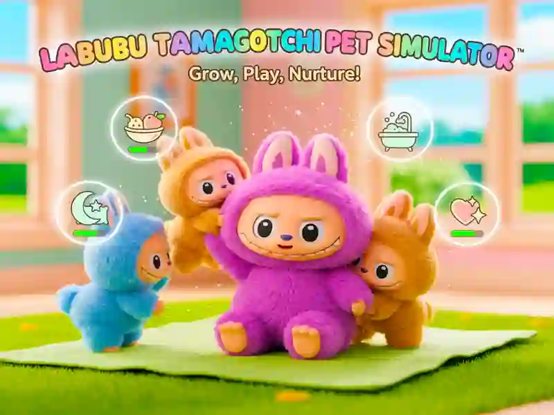 Spel Labubu Tamagotchi huisdierensimulator online