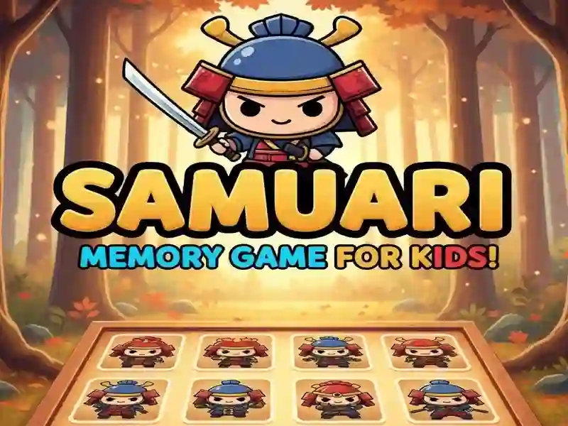 Spel Samurai-geheugenspel voor kinderen online