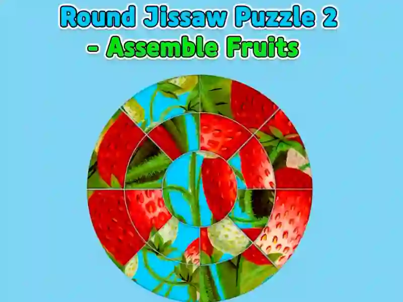 Spel Ronde puzzel 2 — Fruit in elkaar zetten online