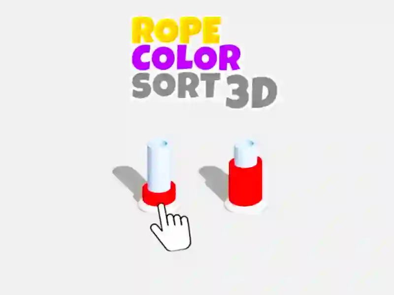 Spel Touwkleur sorteer 3D online Spel Touwkleur sorteer 3D online