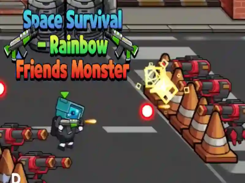 Spel Space Survival Rainbow Friends Monster online Spel Space Survival Rainbow Friends Monster online