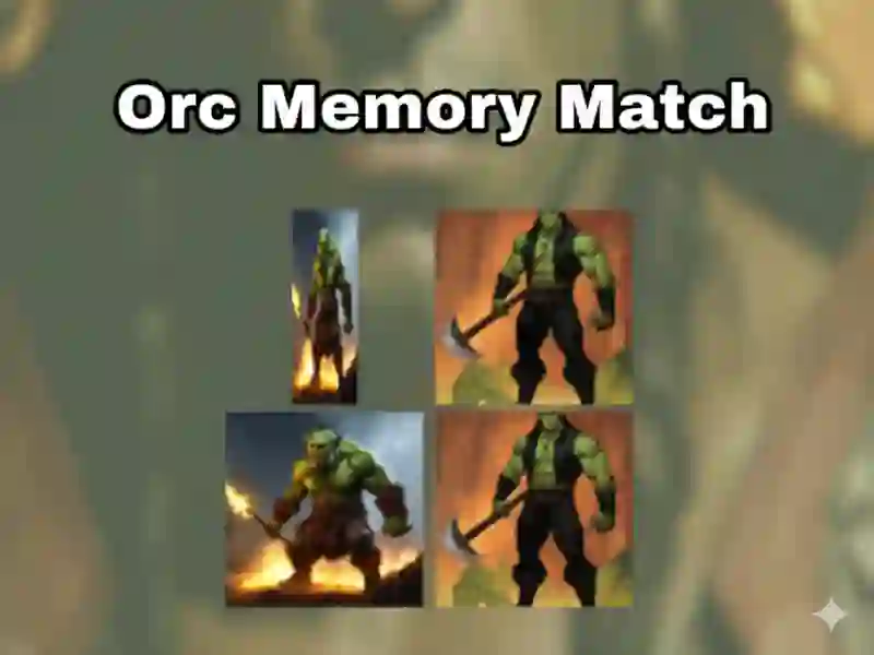 Spel Orc Memory Match online