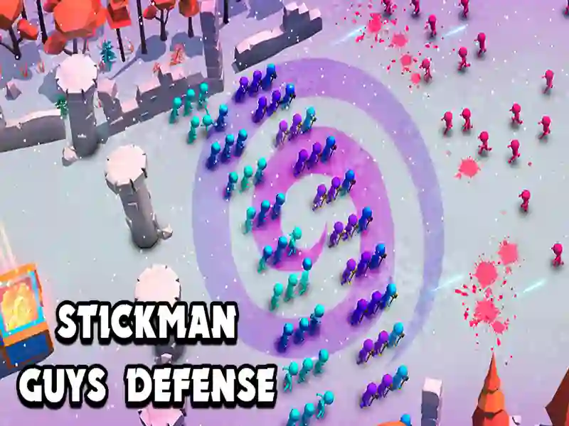 Spel Stickman Guys Defense online Spel Stickman Guys Defense online