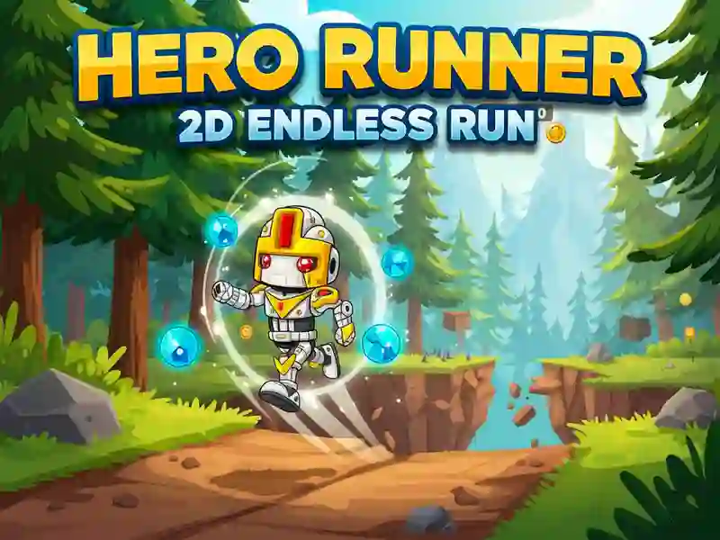 Spel Hero Runner 2D eindeloze run online