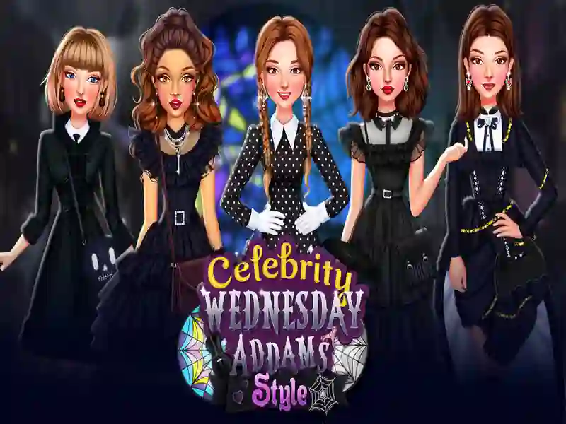 Spel Celebrity Wednesday Addams Style online