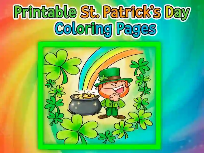 Spel Afdrukbare St. Patrick's Day kleurplaten online