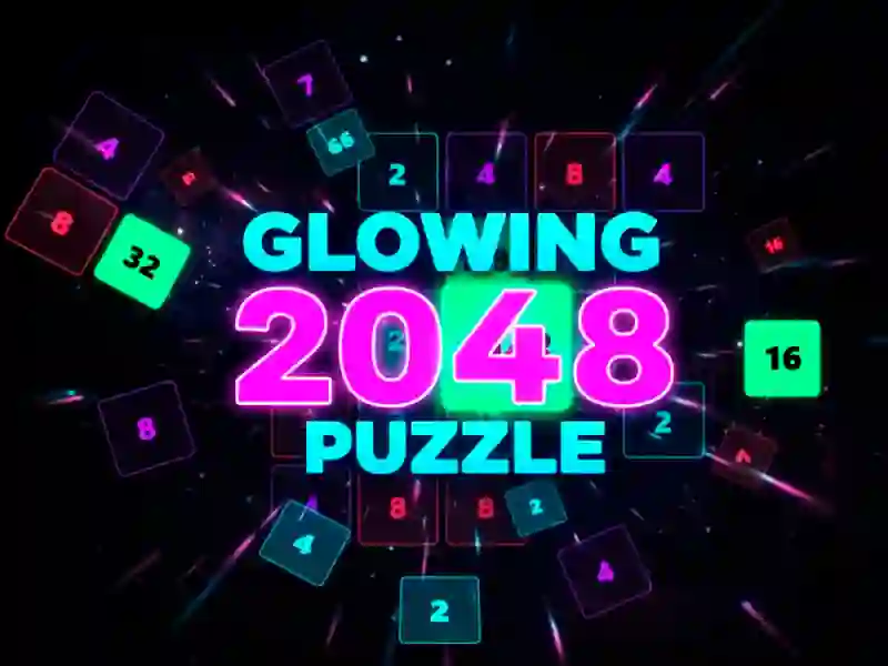 Spel Gloeiende puzzel uit 2048 online