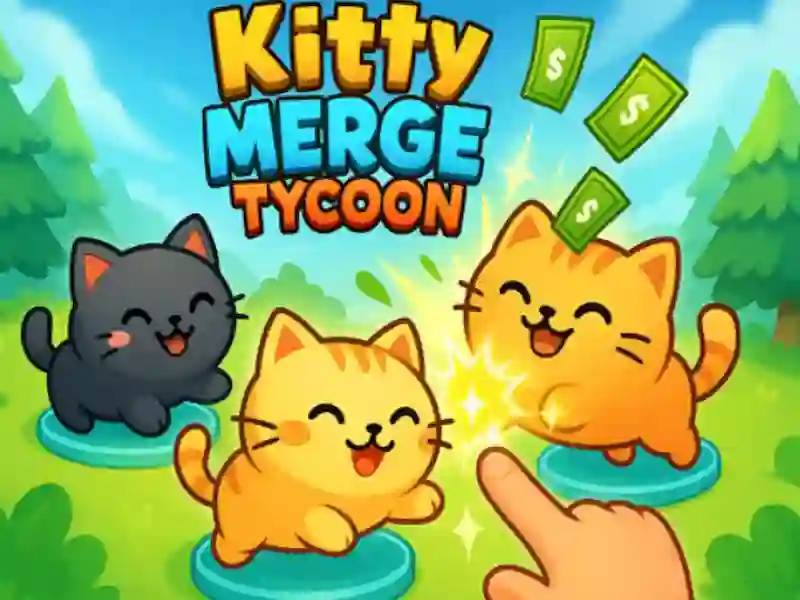 Spel Kitty Merge Tycoon online