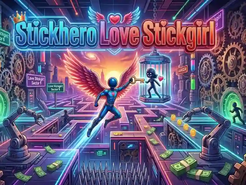 Spel Stickhero Liefde Stickgirl online