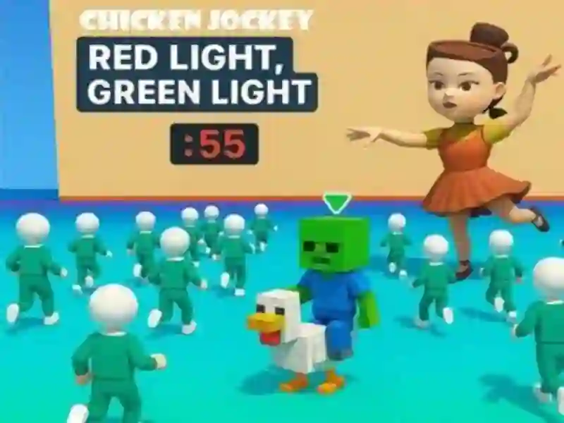 Spel Kip Jockey: rood licht groen licht online Spel Kip Jockey: rood licht groen licht online