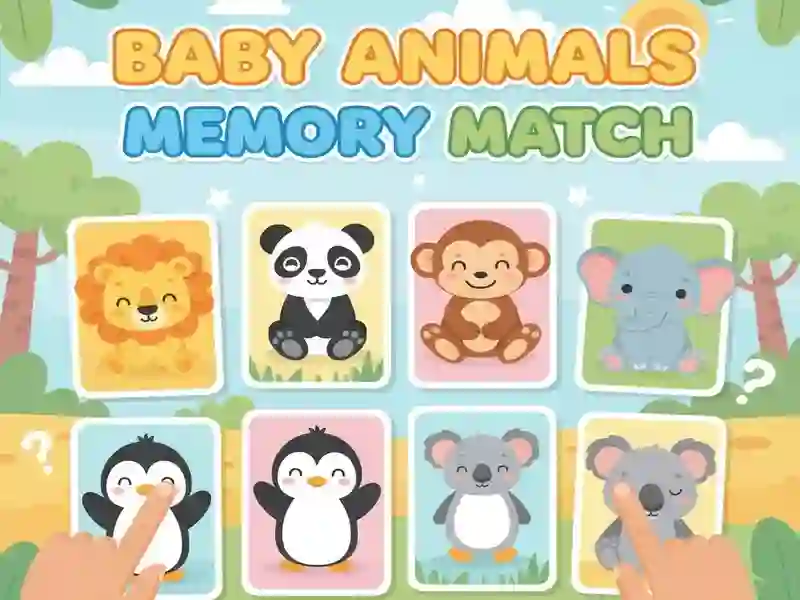 Spel Geheugenmatch voor babydieren online Spel Geheugenmatch voor babydieren online
