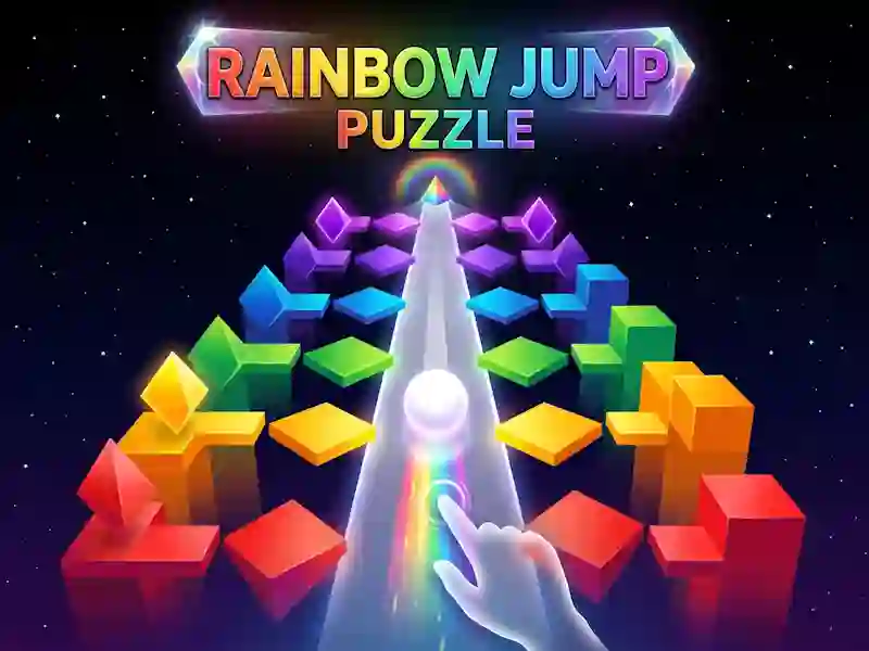 Spel Rainbow Jump Puzzle online