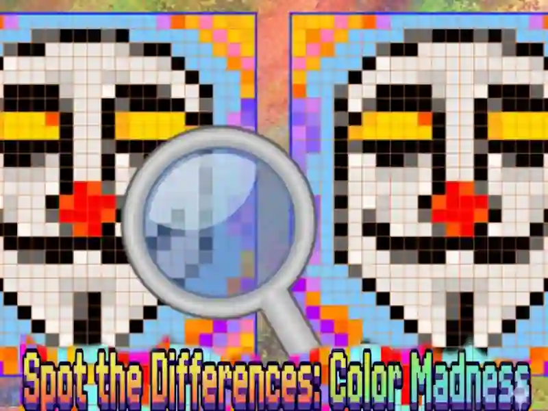 Spel Spot the Differences Color Madness online