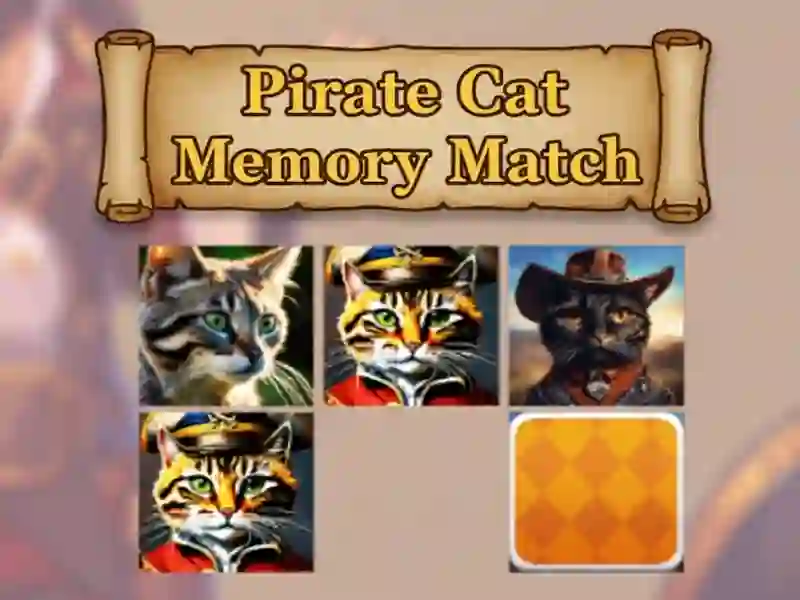 Spel Piratenkat Memory Match online