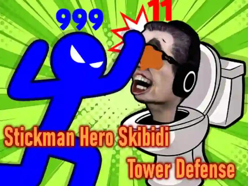 Spel Stickman Hero Skibidi Tower Defense online