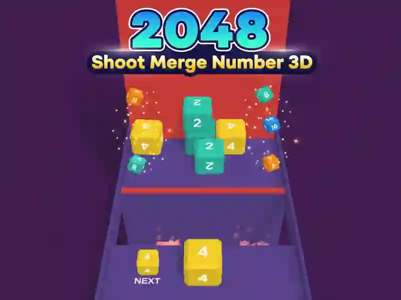 Spel 2048 Schiet samenvoegnummer 3D online