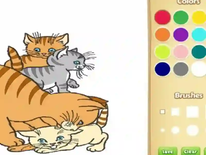 Spel Katten kleurboek voor kinderen online