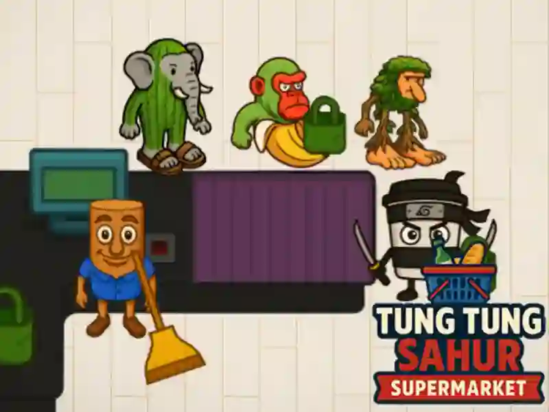 Spel Tung Tung Sahur Supermarkt online