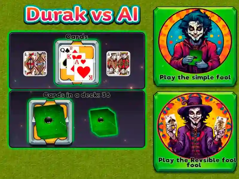 Spel Durak versus AI online