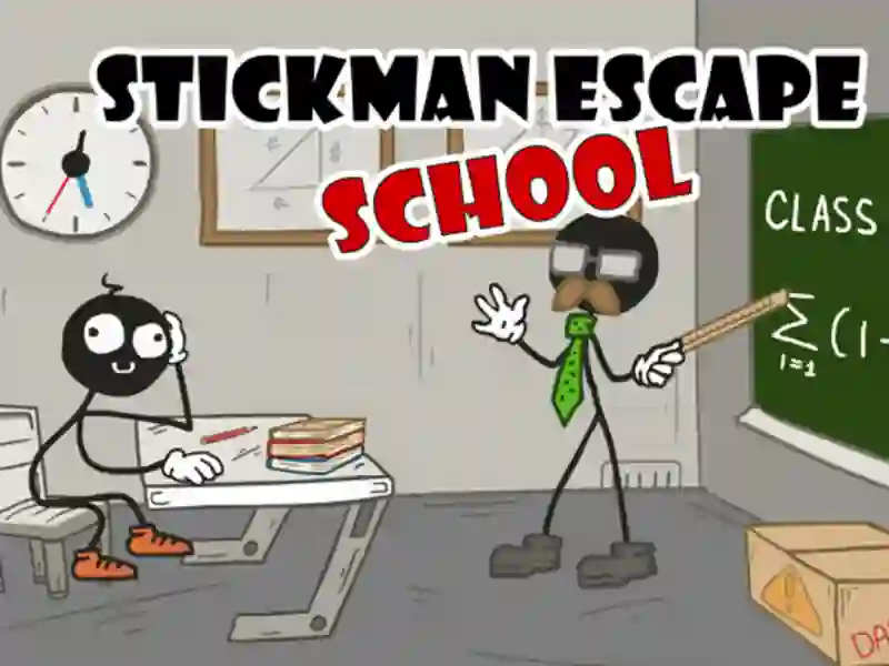 Spel Stickman Escape School online