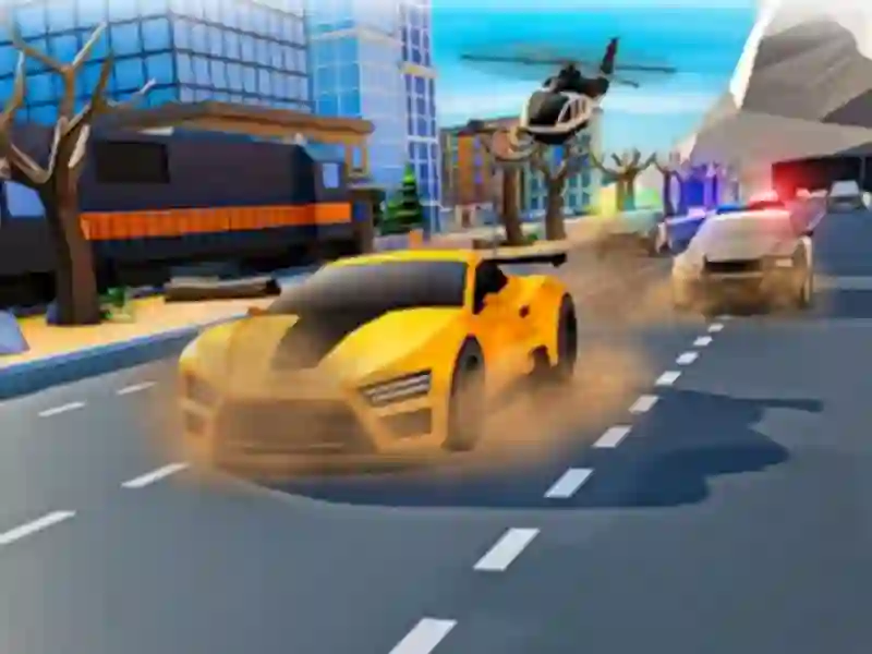 Spel Politie Auto Chase Zigzag Escape 3D online