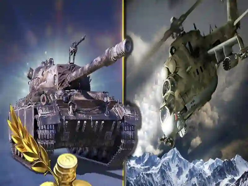 Spel Strategie van oorlog. Tanks en helikopters online