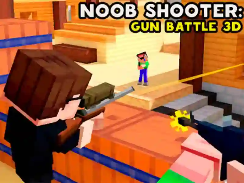 Spel Noob Shooter: Gun Battle 3D online