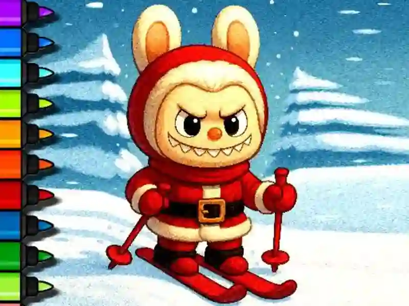 Spel Gemakkelijk kleuren Labubu-tijd online