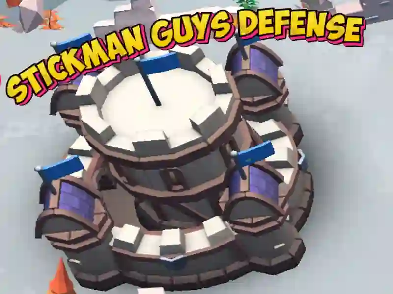 Spel Stickman Guys Defense online