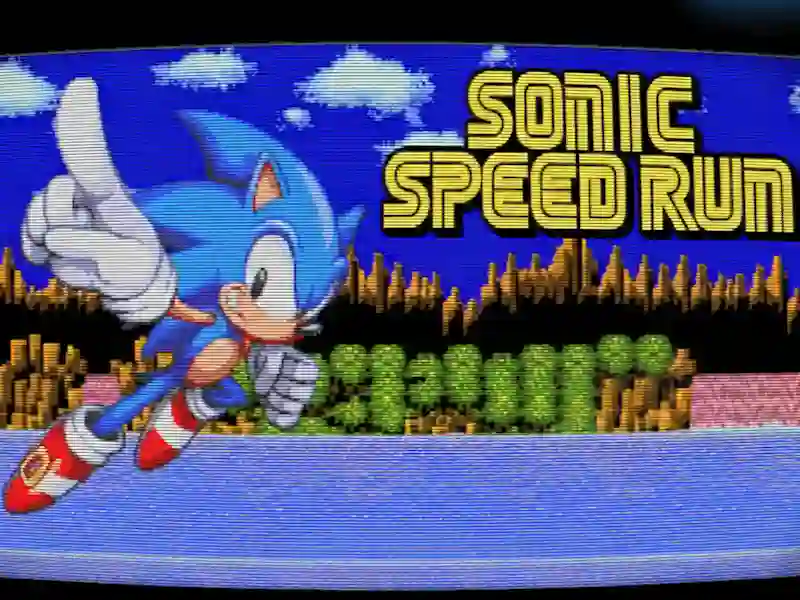 Spel Sonic-snelheidsrun online