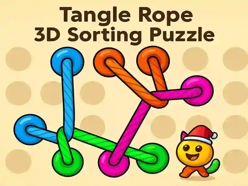 Spel Hazel Tangle touw 3D: sorteerpuzzel online
