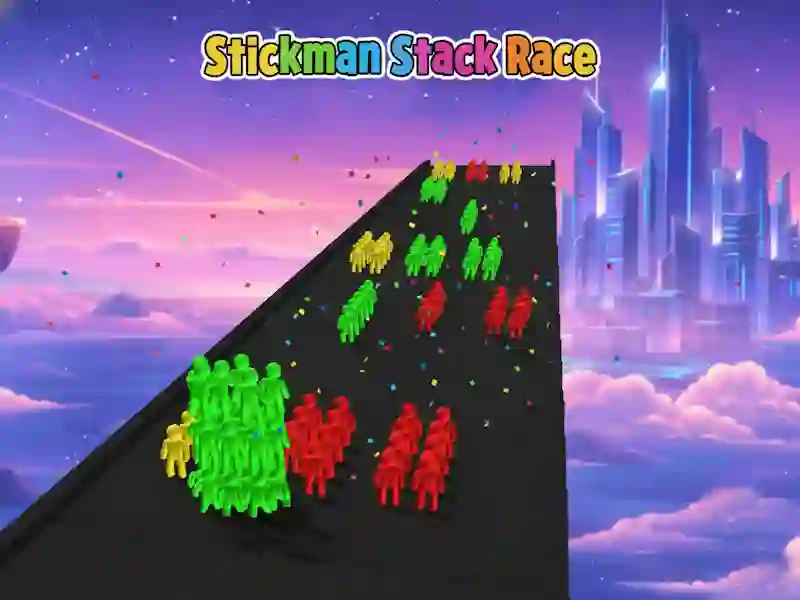 Spel Stickman Stack-race online